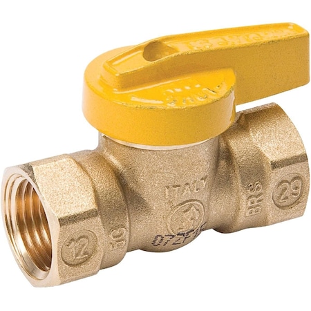 Proline 3/8 In. FIP x 3/8 In. FIP Forged Brass Gas Ball Valve, 1-Piece Body 110-522